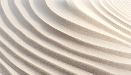 Abstract wave pattern on sand dune backdrop generated by AI