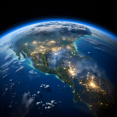 Fototapeta na wymiar view of earth from space
