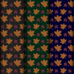 Century modern flowers and leaves patterns wallpaper and background