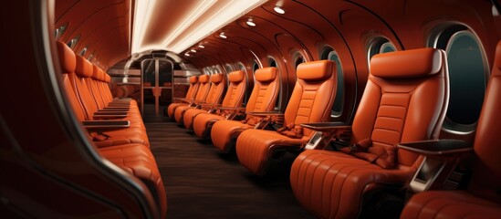 seating within a deluxe airplane