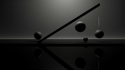 geometric black shapes background illustration minimal modern, design monochrome, silhouette contrast geometric black shapes background