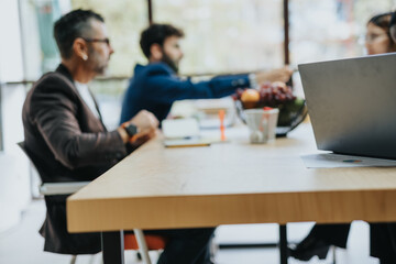 Global Expansion Strategy. Multigenerational Business Group Working Together on Market Analysis and Strategic Planning in Corporate Office.