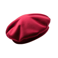 A Stylish Beret Hat.. Isolated on a Transparent Background. Cutout PNG.
