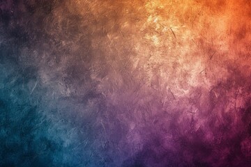 textured background with a gradient of blue, purple, and orange hues, reminiscent of a vivid sunset.