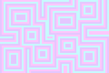 Pastel blue, pink, and purple rectangles and lines design background
