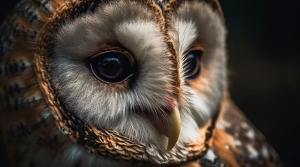 Zelfklevend Fotobehang close up of an owl © Muhammad