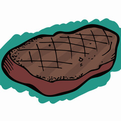 Illustration of a steak