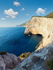 Fototapeta premium Summer coast landscape (Lefkada, Greece).