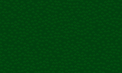Green seamless clover vector pattern for St. Patrick's Day. Seamless clover leaves background. Clover texture perfect for wallpapers, pattern fills, web page backgrounds, surface textures, textile