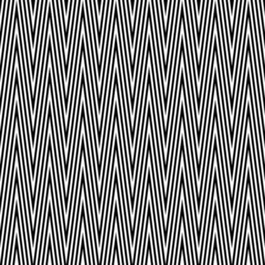 Fotobehang Zigzag lines. Jagged stripes. Seamless surface pattern design with sharp waves ornament. Repeated chevrons wallpaper. Digital paper for page fills, web designing, textile print. Vector illustration. © funkyplayer