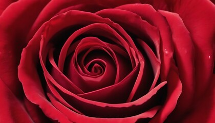 Scarlet red rose macro close-up 