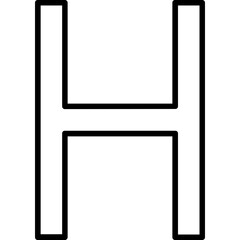 Capital H Icon