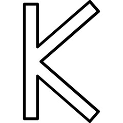 Capital K Icon