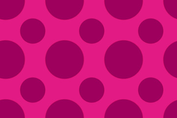 seamless pattern with pink circles