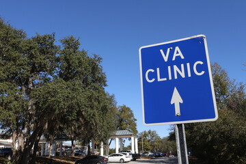 Veterans clinic sign