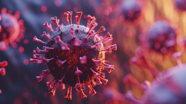 Adeno-associated virus (AAV), 3d illustration