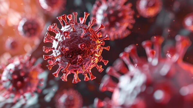 Adeno-associated virus (AAV), 3d illustration