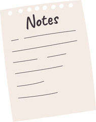 Notes Paper Sheet