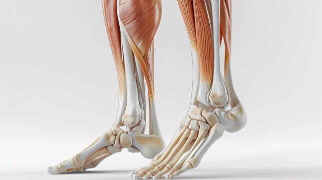 The Muscles Of The Legs Are Shown In This Image, AI