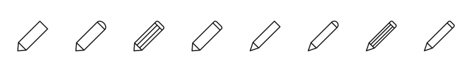 Pencil icon set. pen symbol. edit icon vector - obrazy, fototapety, plakaty