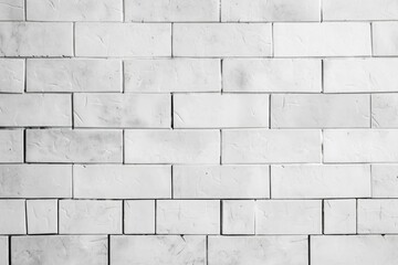 White Brick Wall Texture for Background or Graphic Design, Modern Architecture Concept