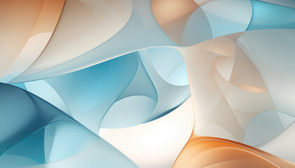 Futuristic abstract light coloured wavy forms background