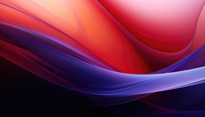 Obraz premium Futuristic abstract red and purple coloured wavy forms background