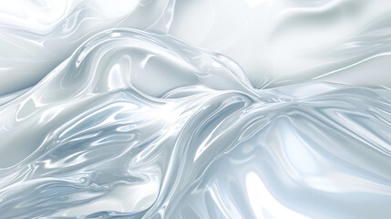 Obraz premium Liquid Glass and White Oil Flow Background.