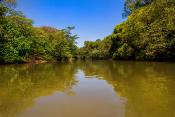 Fototapeta na wymiar river, water, sky, landscape, trees
