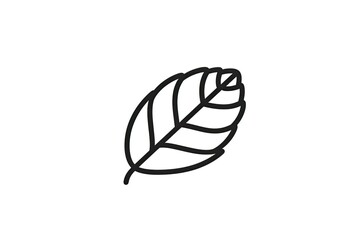 An intricate sketch of a leaf, beautifully captured in monochromatic tones, exuding a sense of simplicity and elegance in its design