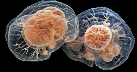 Germs Bacteria . Biology, Science microscopic medicine. treatment, Health care medication, infectious agent . Generative AI 