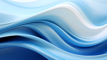Fototapeta premium 3d modern white and blue abstract digital art background