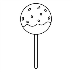 cake pops chocolate day sweet food icon