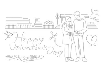 nuance_illustration_town_pouple,HP_TOP_image_topics,愛,バレンタイン,プレゼント