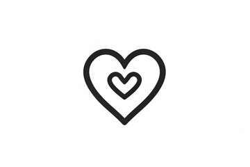 A striking logo design featuring a black heart surrounded by two red hearts, symbolizing a complex and powerful emotional journey