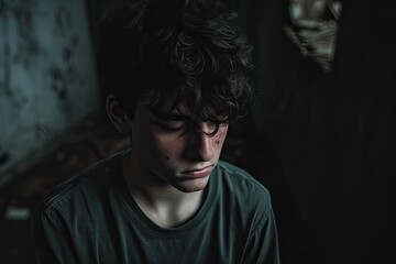 A portrait of a young human with dark hair and freckles, dressed in clothing that reflects their individuality, captured in a screenshot that captures the essence of their unique personality