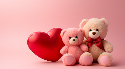 Obraz premium Vibrant Valentine's Day background, hearts background