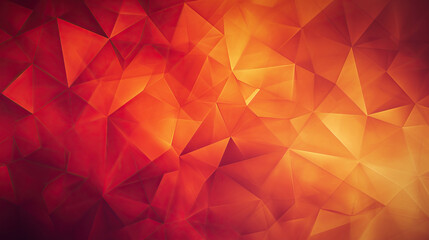 Obraz premium Abstract background with geometric shapes in warm tones like red and orange