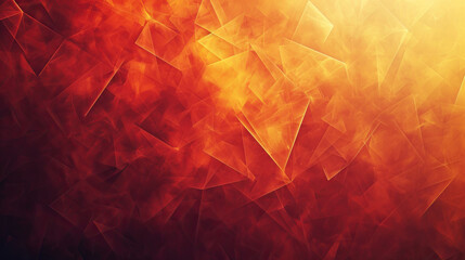 Abstract background with geometric shapes in warm tones like red and orange