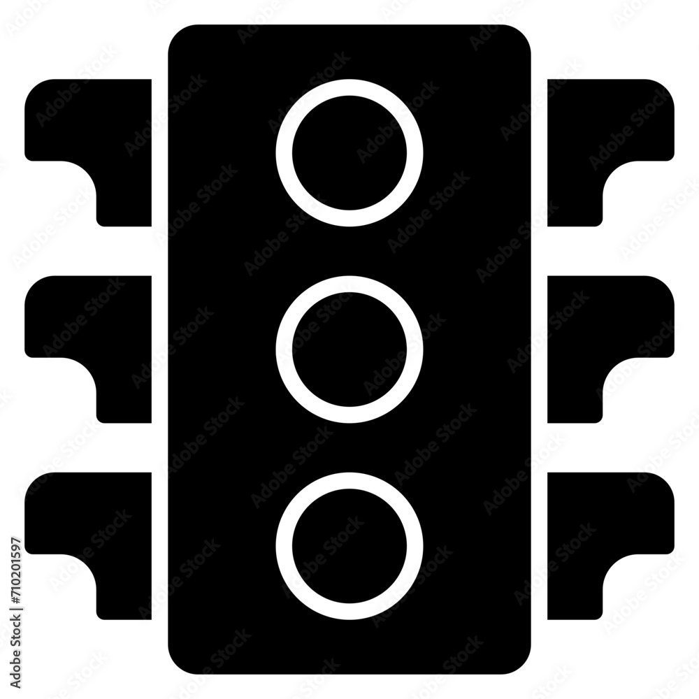 Wall mural Traffic Lights Icon