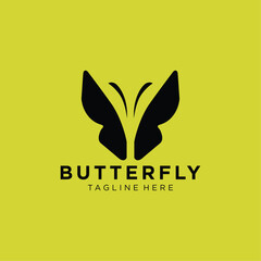 Butterfly Logo Design. Simple and Modern. Vector illustration