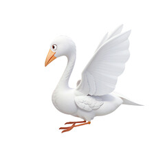 Goose, animal, cartoon, png 