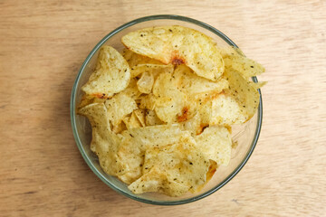 bowl of potato chips