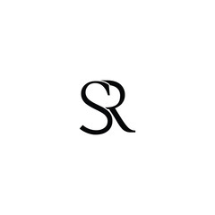 SR, RS, S, R abstract letters logo monogram. SR Letter Initial Logo Design Template Vector Illustration