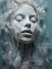 Frozen Beauty: Spectacular Ice Sculptures Wall Art for a Sublime Display