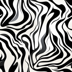Trendy zebra skin pattern background vector   seamless geometric design for fashion projects