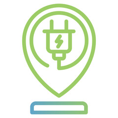 Obraz premium Electric Point Icon