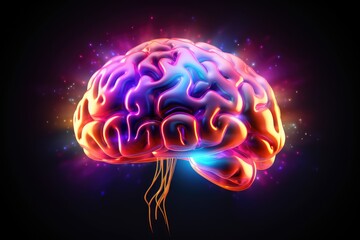 3D Axon Science Brain regions: occipital lobe, Broca's and Wernicke's areas, corpus callosum, basal ganglia. Neurotransmitters include excitatory glutamate inhibitory GABA (Gamma-Aminobutyric Acid)