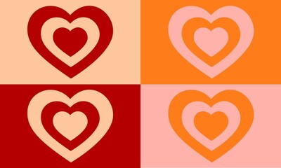 seamless hearts pattern 
