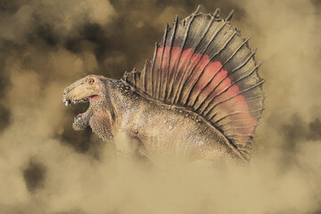 Dimetrodon ,dinosaur in the dark